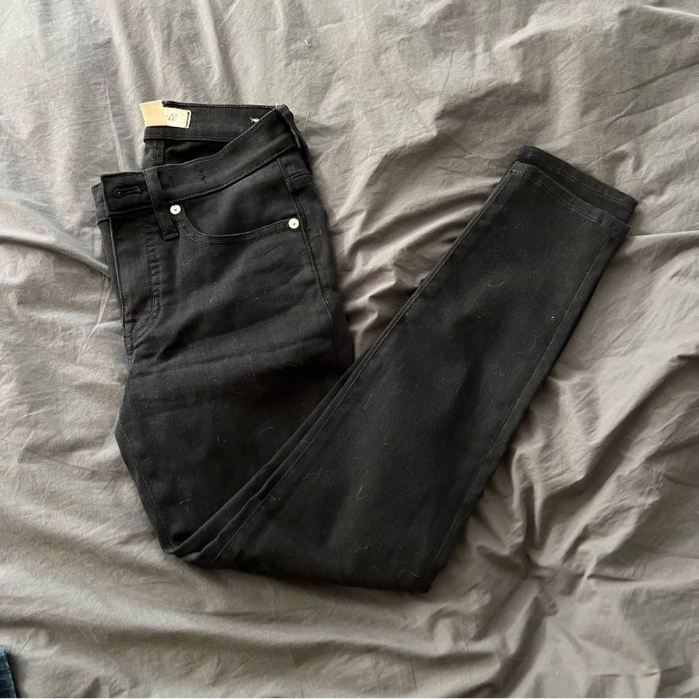 Madewell Mid Rise Skinny Black Jeans Size 24P